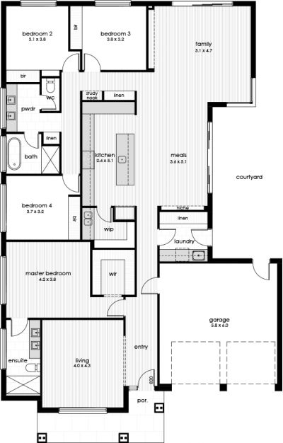 Mayfield 2 Display Home Floorplan