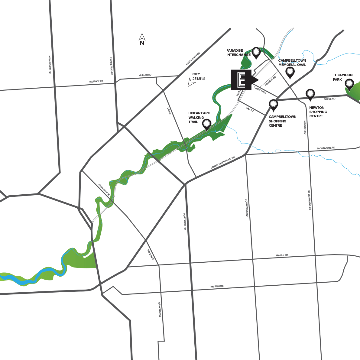 Ellison Location Map