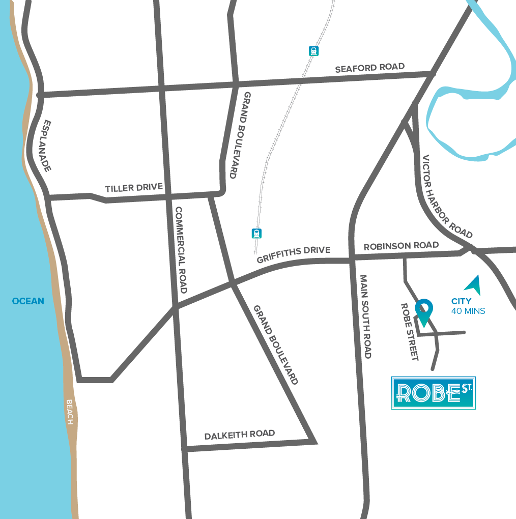 Robe Street Location Map